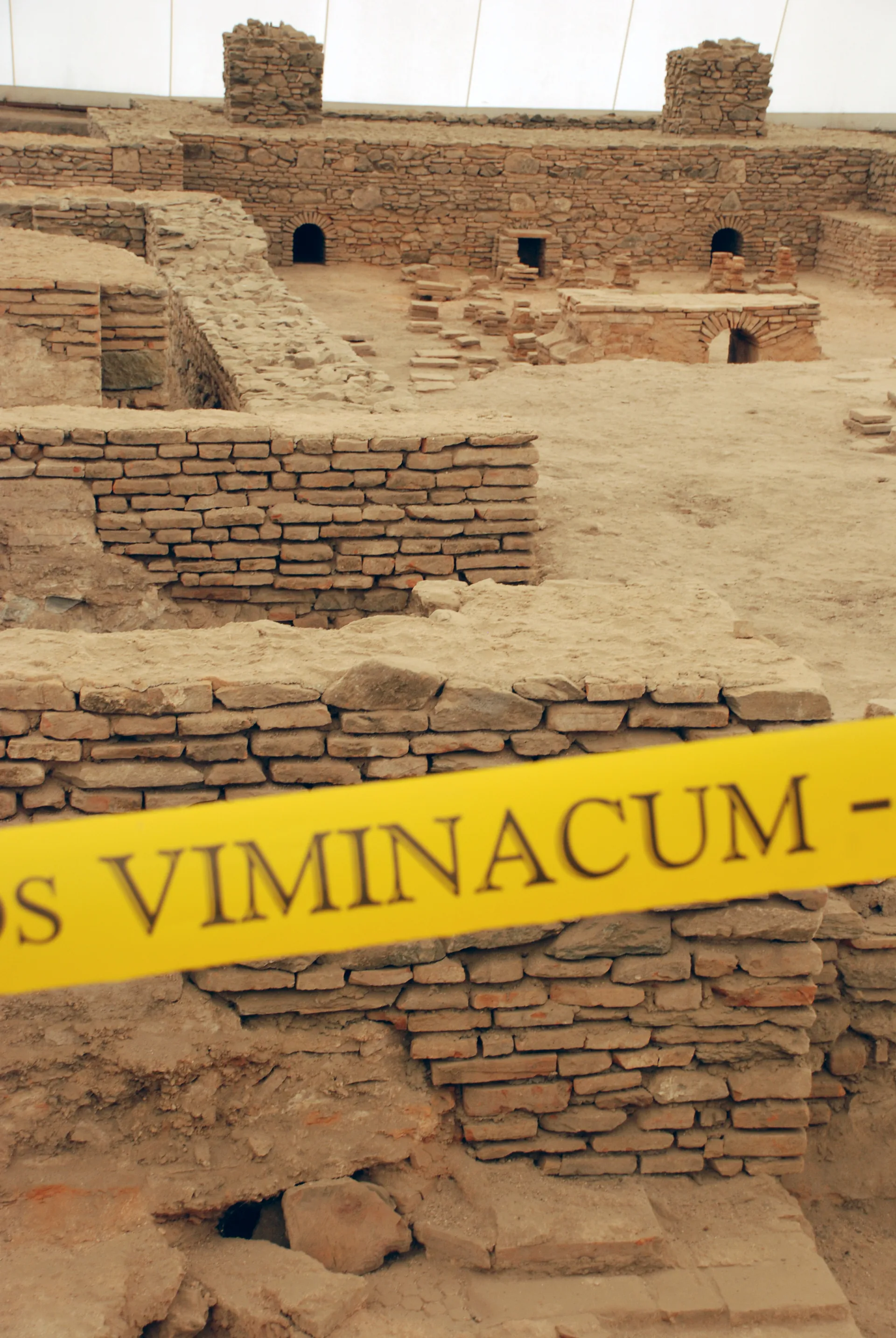 General view of the Viminacium archaeological park near Kostolac, Serbia